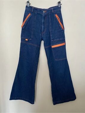 vintage flare cargo jeans